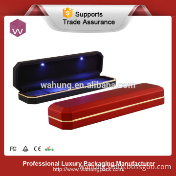 Plastic led light bracelet jewelry packaging box with light (WH-4355)